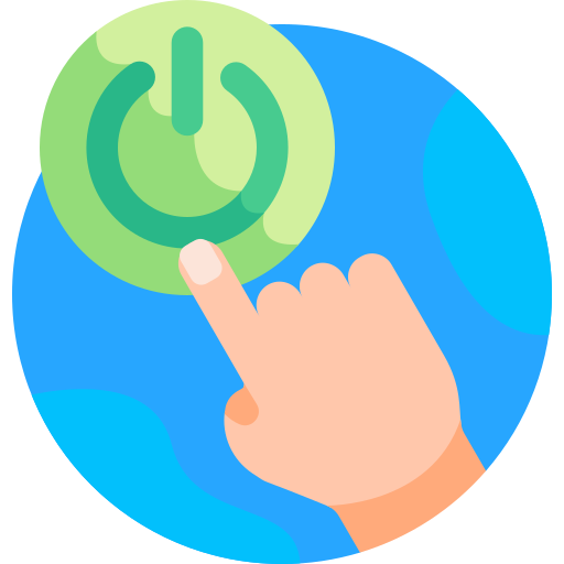 Power button Detailed Flat Circular Flat icon