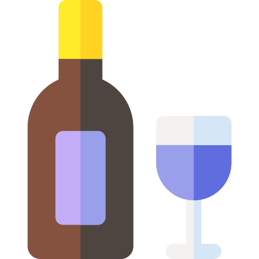vinho Basic Rounded Flat Ícone