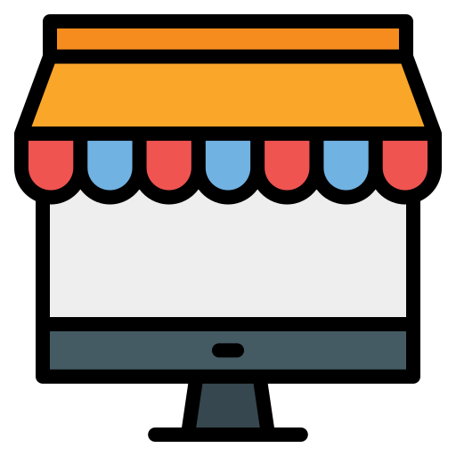 online-shop Generic Outline Color icon