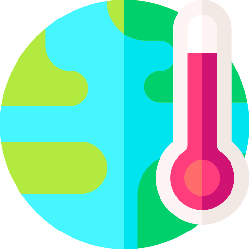 地球温暖化 Basic Rounded Flat icon
