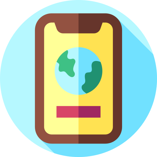 smartphone Flat Circular Flat icon