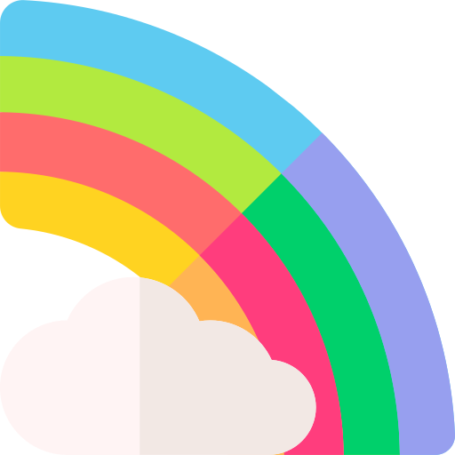 regenbogen Basic Rounded Flat icon