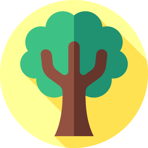 Дерево Flat Circular Flat иконка
