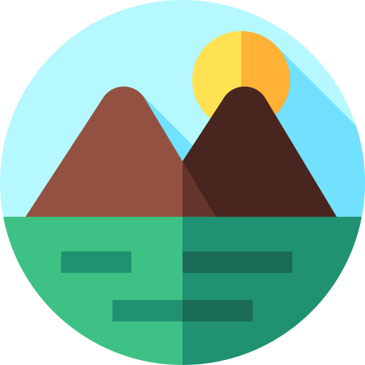 Гора Flat Circular Flat иконка