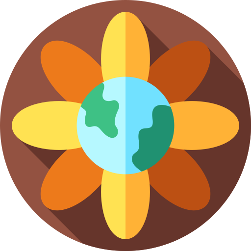 Цветок Flat Circular Flat иконка