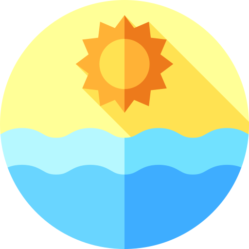 mar Flat Circular Flat icono