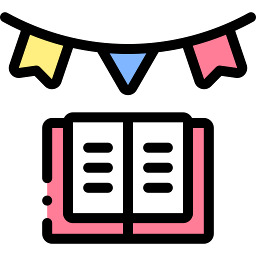 World book day Detailed Rounded Lineal color icon