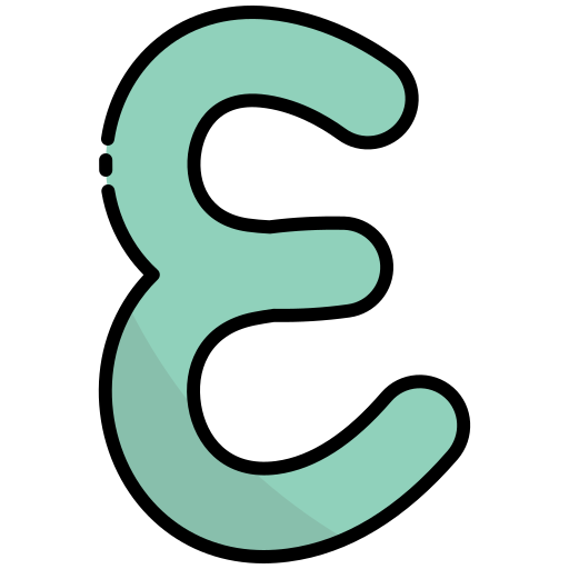 épsilon Generic Outline Color icono