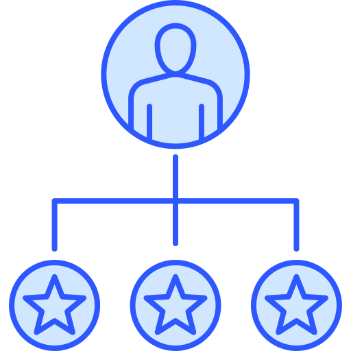 Leadership Generic Blue icon