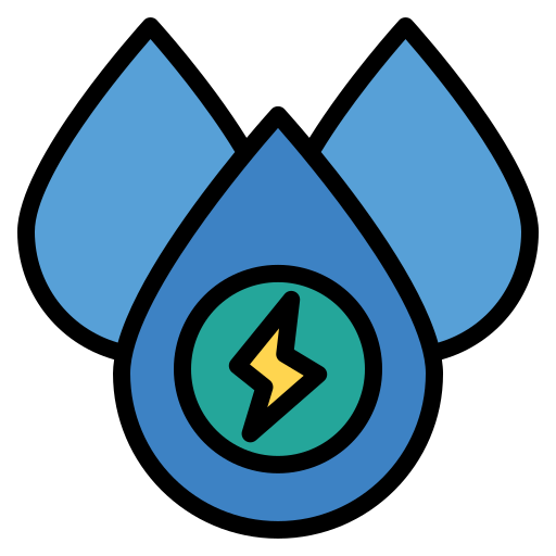 energía del agua Generic Outline Color icono