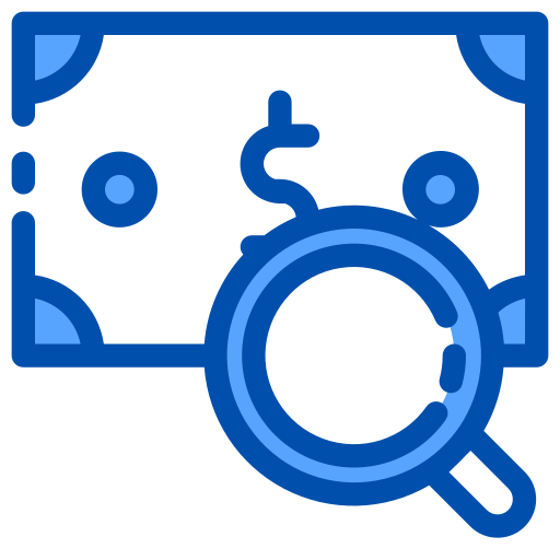 Search analysis Generic Blue icon
