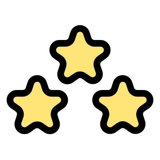 Звезды рейтинга Generic Outline Color иконка