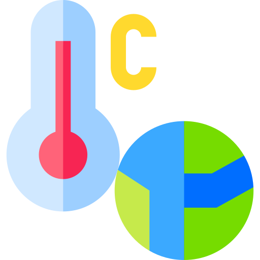 die globale erwärmung Basic Straight Flat icon