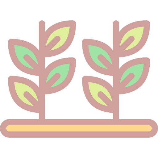 植物 Detailed color Lineal color icon