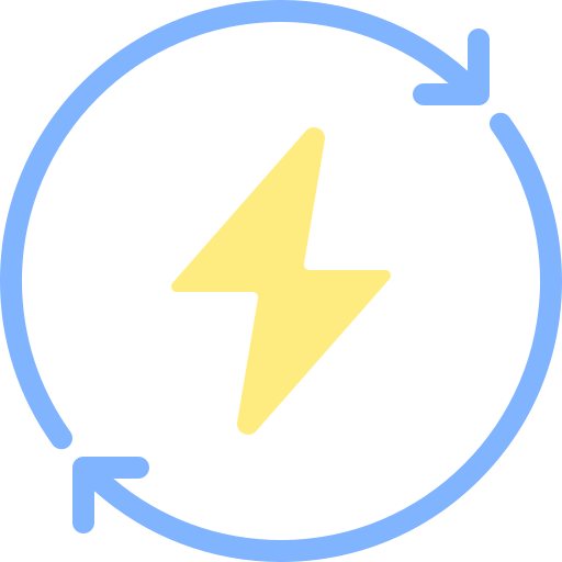 전기 Detailed color Lineal color icon