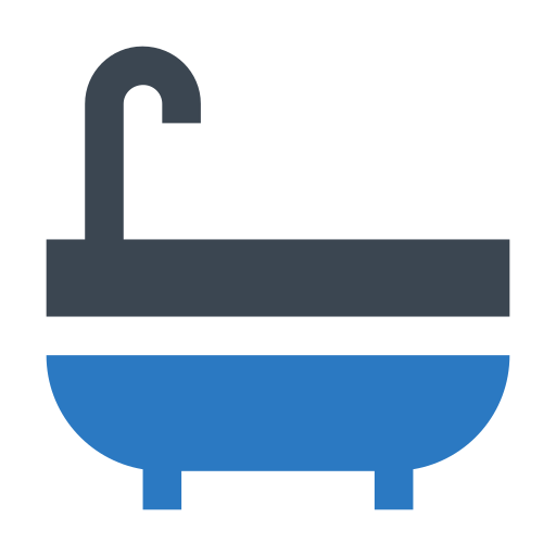 badkuip Generic Blue icoon
