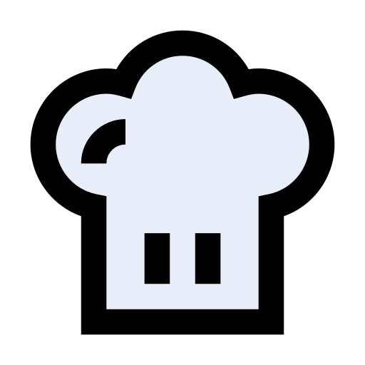 Chef hat Vector Stall Lineal Color icon