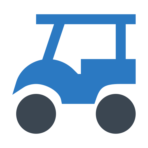 golf cart Generic Blue icona