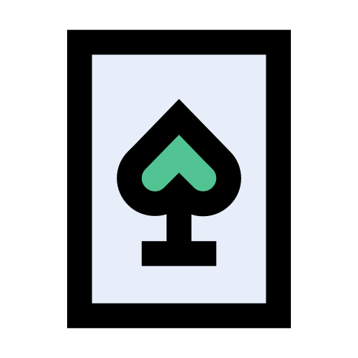 cartas de pôquer Vector Stall Lineal Color Ícone