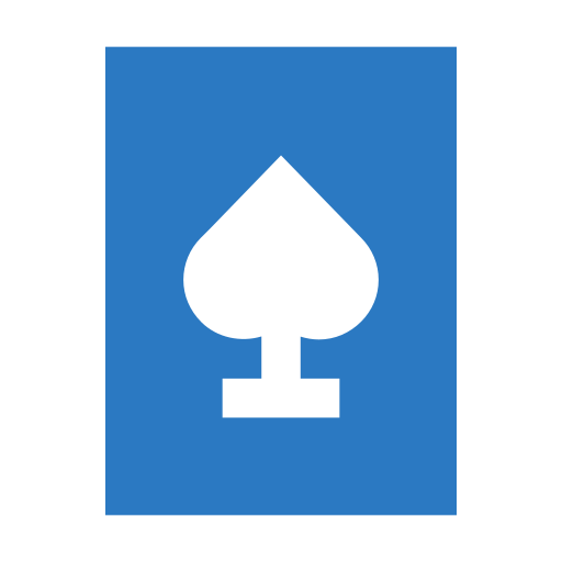 cartas de póquer Generic Blue icono
