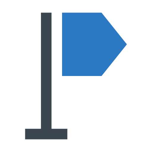 richtungszeichen Generic Blue icon
