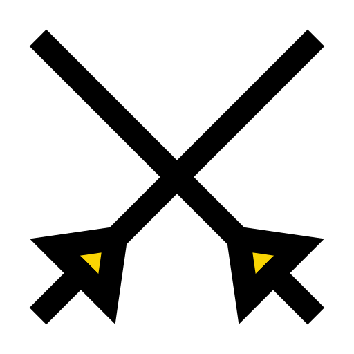 esgrima Vector Stall Lineal Color icono