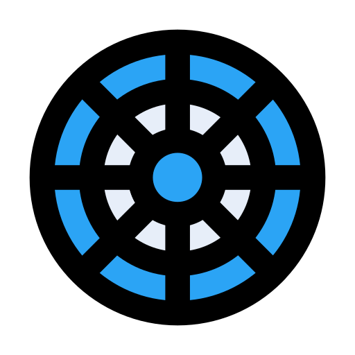 바퀴 Vector Stall Lineal Color icon