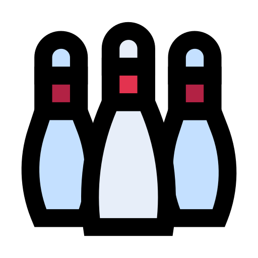 bowling Vector Stall Lineal Color icon