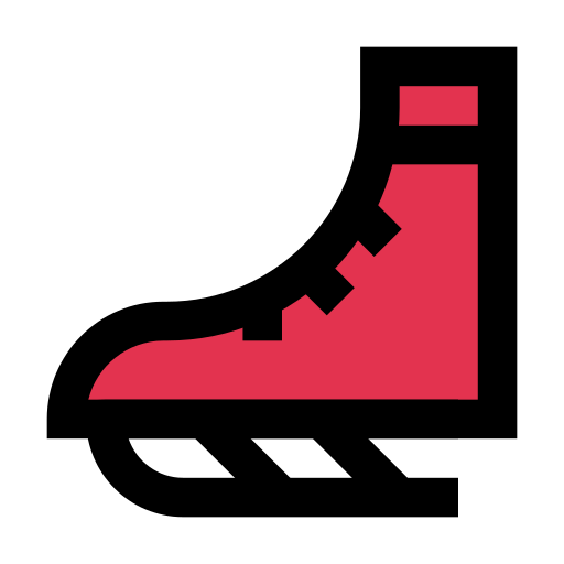 zapatos de patinaje sobre hielo Vector Stall Lineal Color icono