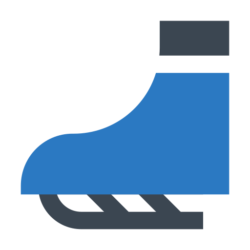 zapatos de patinaje sobre hielo Generic Blue icono