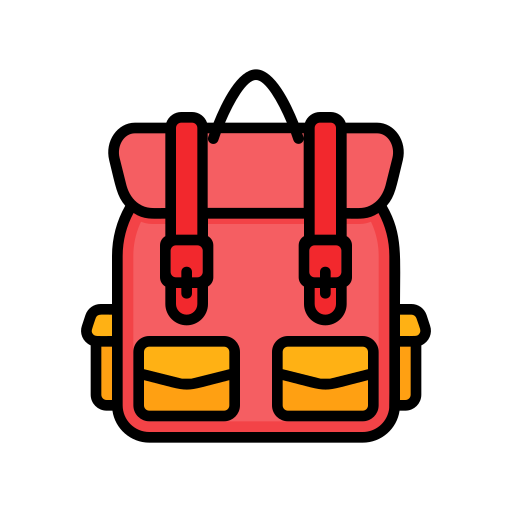 schulranzen Generic Outline Color icon