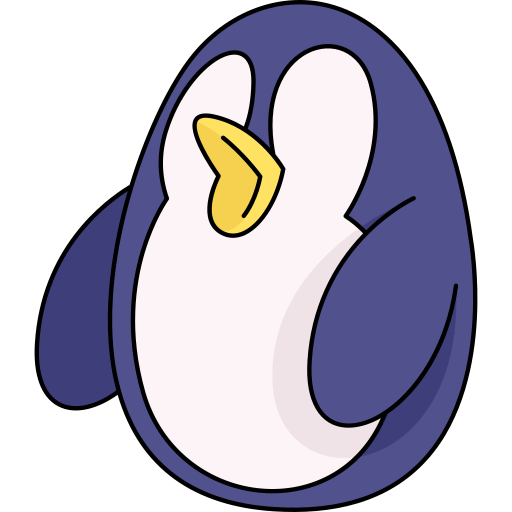 pinguïn Generic Thin Outline Color icoon