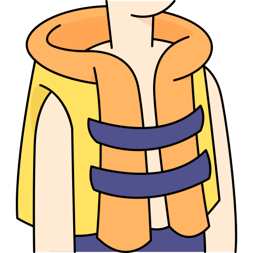 Life jacket Generic Thin Outline Color icon