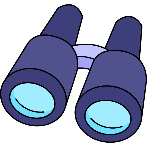 Binoculars Generic Thin Outline Color icon