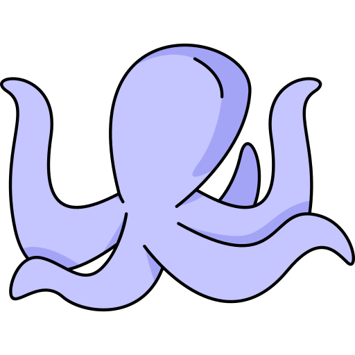 krake Generic Thin Outline Color icon