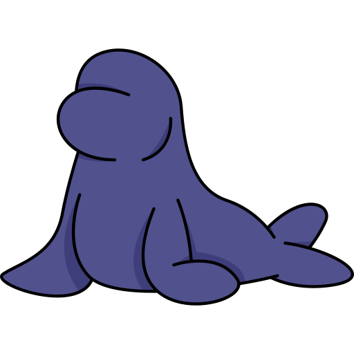 Seal Generic Thin Outline Color icon