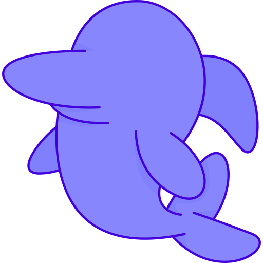 Dolphin Generic Outline Color icon