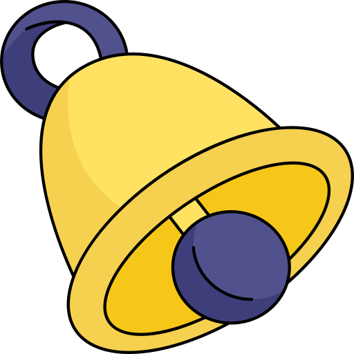 Bell Generic Thin Outline Color icon