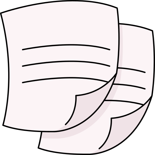 Papers Generic Thin Outline Color icon