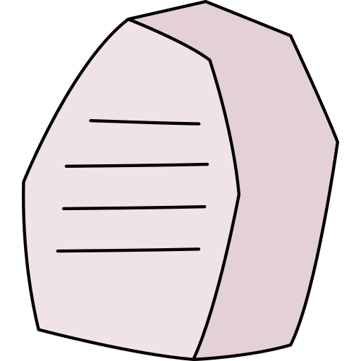 Stone Generic Thin Outline Color icon