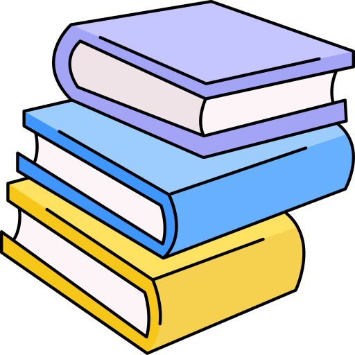 Books Generic Thin Outline Color icon