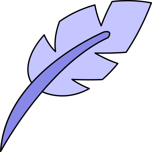 깃털 펜 Generic Thin Outline Color icon