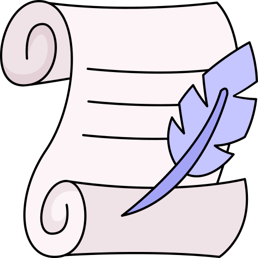 Letter Generic Thin Outline Color icon