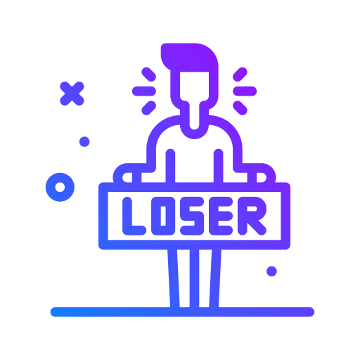 Loser Generic Gradient icon