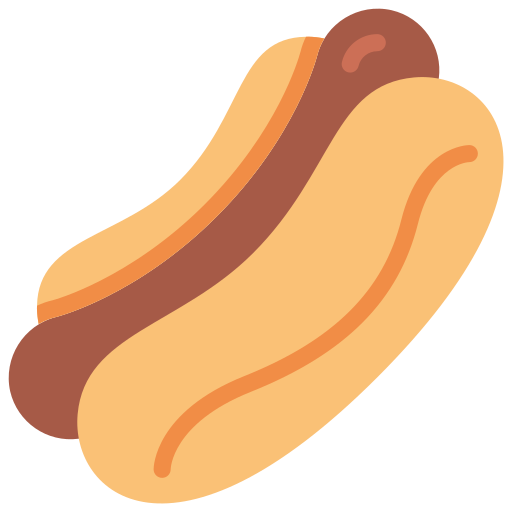 hotdog Basic Miscellany Flat icoon