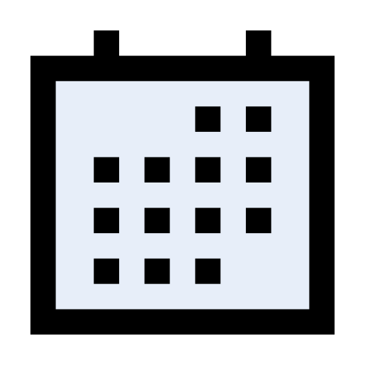 kalendarz Vector Stall Lineal Color ikona