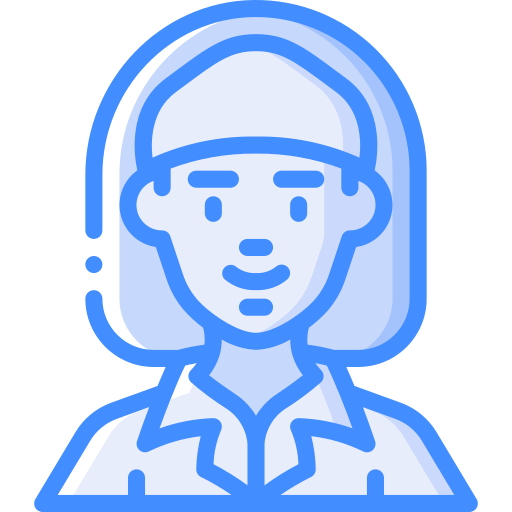 Waitress Basic Miscellany Blue icon