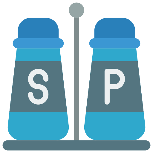 Salt and pepper Basic Miscellany Flat icon