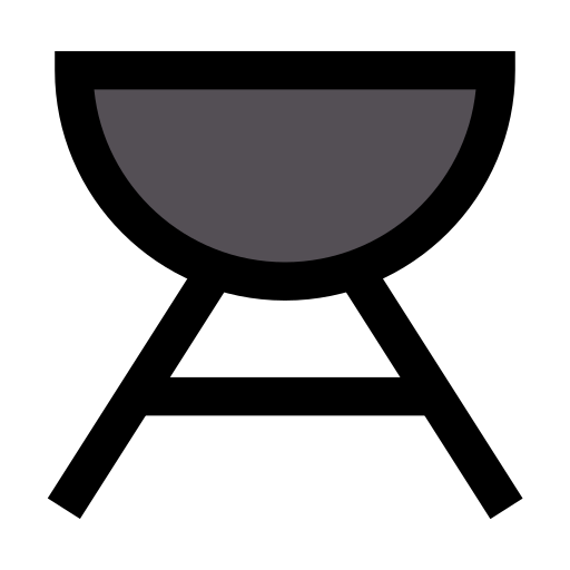 구운 고기 Vector Stall Lineal Color icon
