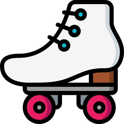 Rollerskate Basic Miscellany Lineal Color icon